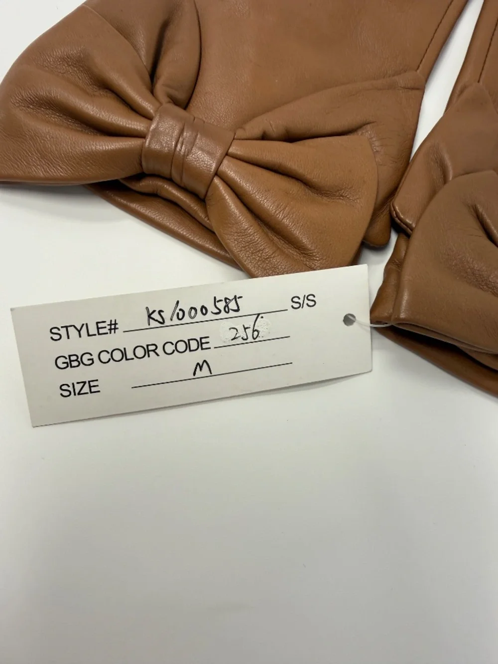 Kate Spade brown leather gloves